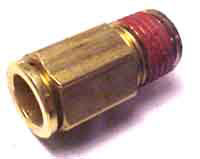 Push Lock Male Connector - 3/8" T X 1/4" M - Brass