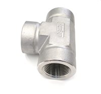 Tee - 1/2" F BSPT - SS