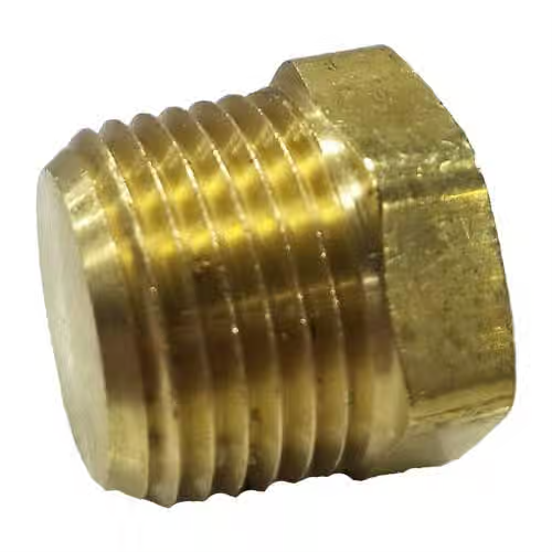 Hex Head Pipe Plug - 3/8" Brass