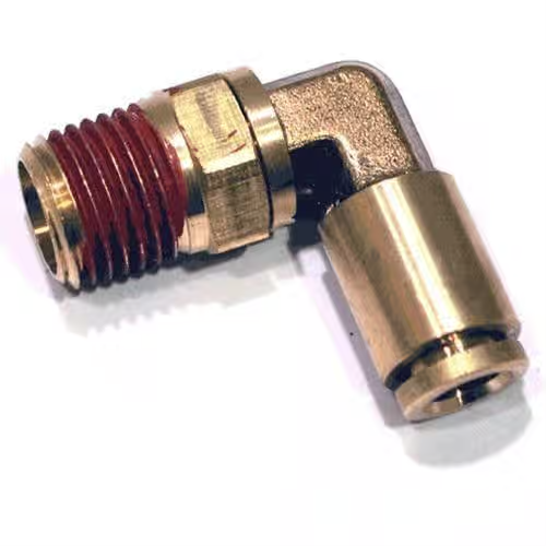 Swivel Male Elbow - 1/4"T x 1/4"M Swivel - Brass