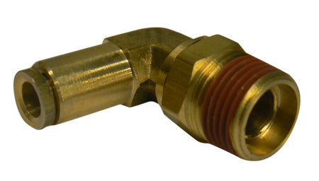 Swivel Male Elbow - 1/4" T x 3/8" M - Brass