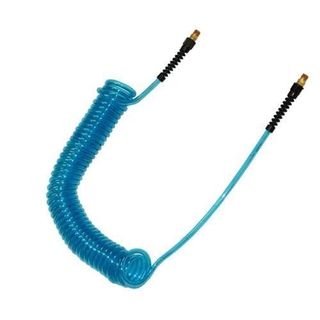Hose - 3/8" 25' Coil hose - Foamy Hose - Clear/Blue Tint