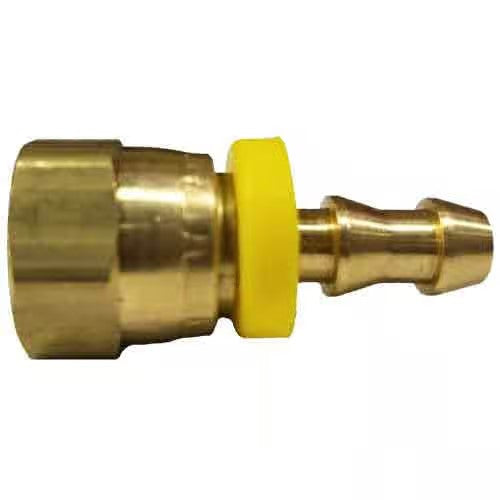 Swivel - Push Lock F Flare Swivel - 1/4" x 3/8" - Brass