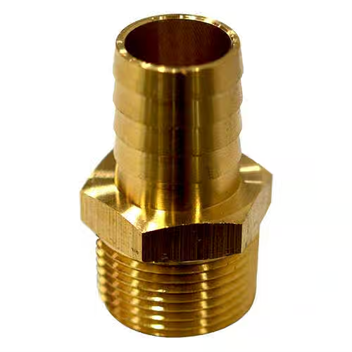 Adapter - 1" Barb x 1" M NPT - Brass