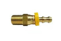 Swivel - Push On Hose Barb - 3/8" Hose X 1/4" M Brass