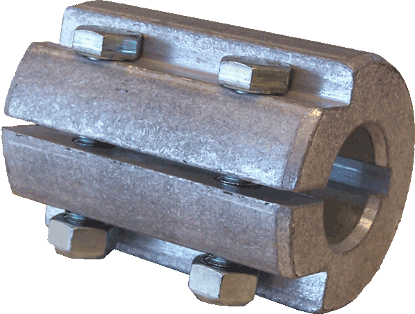 Split Coupling - 1" x 1" - Aluminum - One Piece