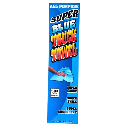 Decal - Super Blue Truck Towel - Single Column