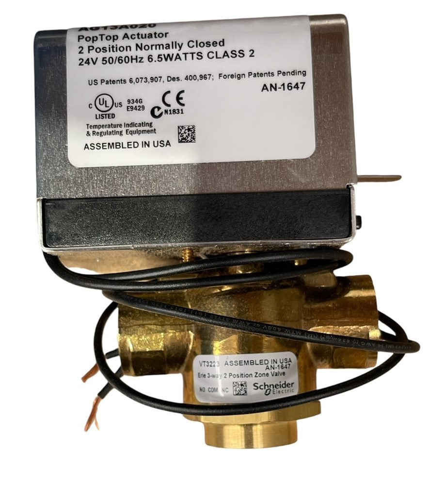 Valve - 3 Way - 1/2" 24 Vac AC - Washworld