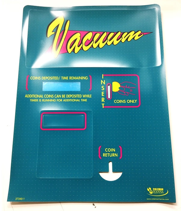 Decal - Door Vacuum Plain with Timer