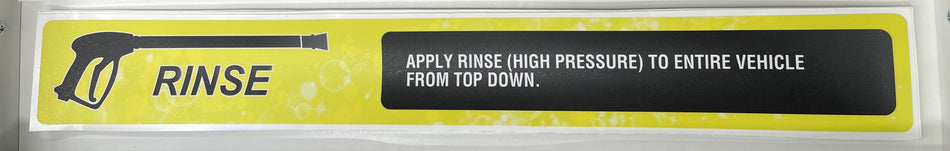 Menu Strip - High Pressure Rinse