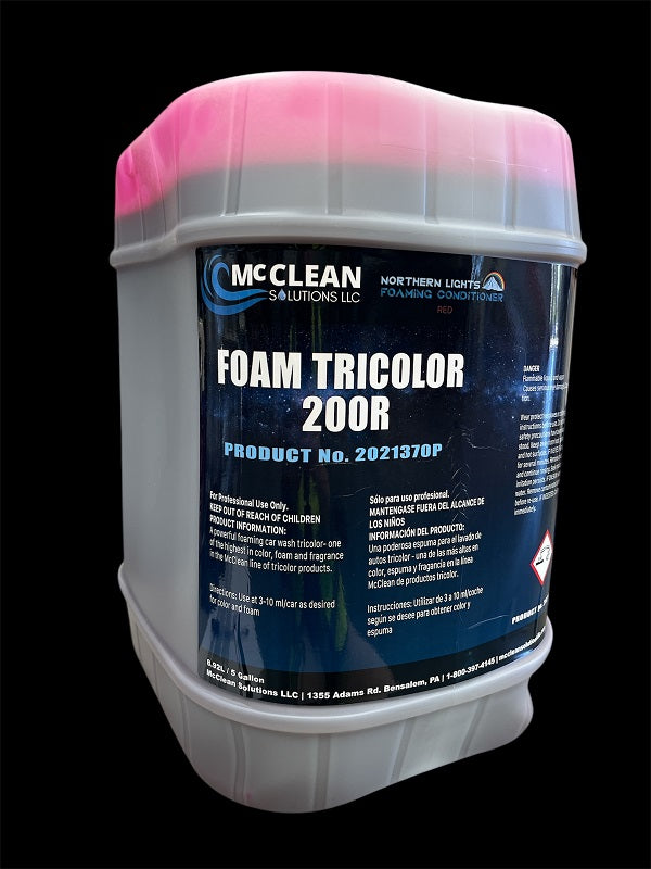 Conditioner - Tri-Color Red Foam 200 - 5-Gallon (18.93L) AUTO MCCLEAN