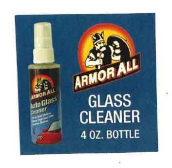 Decal - Vendor Insert - Armor All Glass Cleaner Bottle