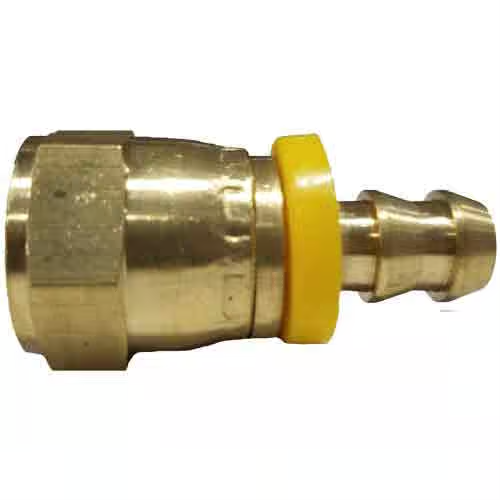 Push Lock Flare - SAE 45 F Swivel - 3/8" x 1/2" - Brass