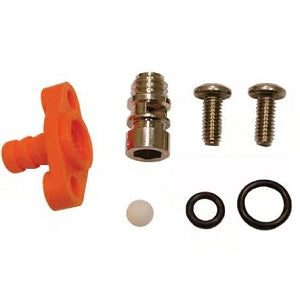 Nozzle and Barb Kit - Single Barb Rocket Chemical Injector 1.7GPM Orange Dema