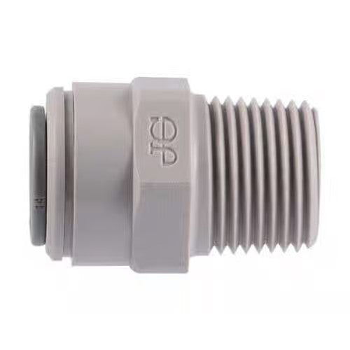 Push Lock Straight Adapter - 3/8"PT x 1/4"M Plastic