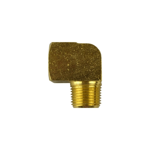 Elbow - Pipe 90deg 3/8" M x 3/8" F Brass