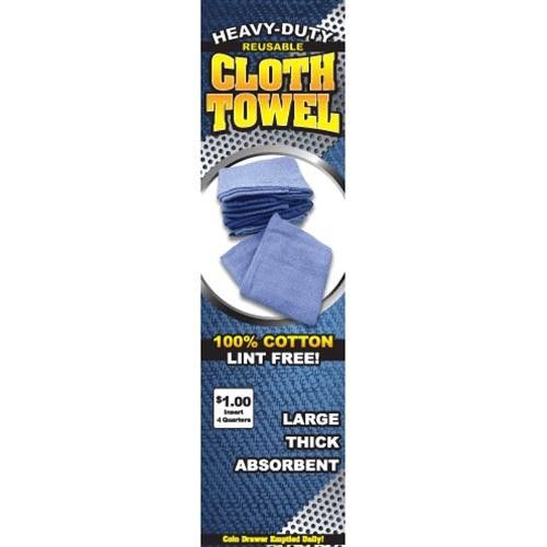 Decal - Blue Cloth Towel - Single Column