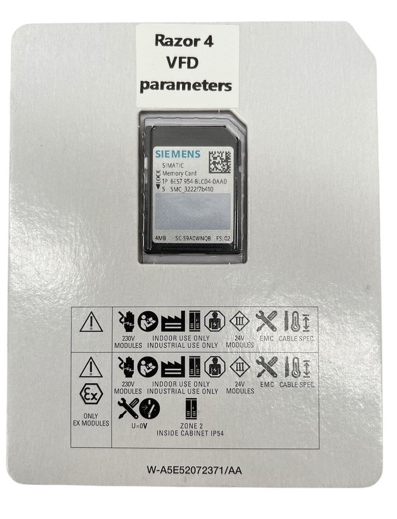 Card -  Memory SD Flash - 4MB Simatic
