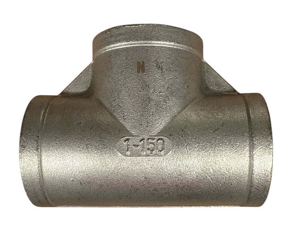 Tee - 1" F NPT - SS Low Pressure