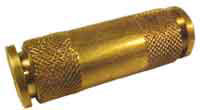 Push Lock Tube Union - 1/4" - Brass