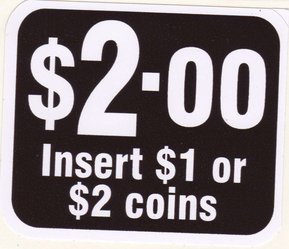 Decal - Vending Price $2