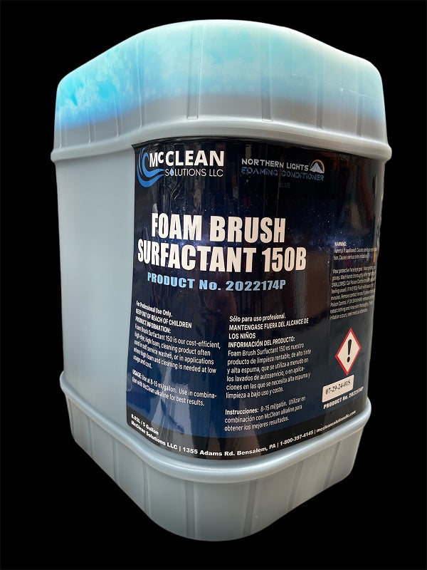 Soap - Foam Brush Blue Surfactant 150 - 5- Gallon (18.93L) SS MCCLEAN