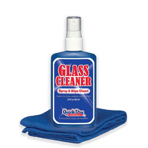 Cleaner - 2oz Glass Cleaner Bottle & Towel (100) - Vending