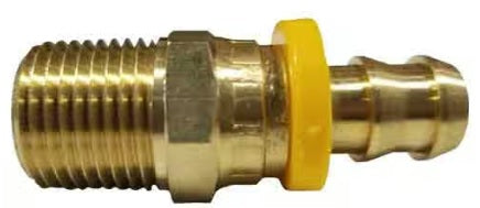 Swivel - Push On Hose Barb - 1/2" Hose X 1/2" M Brass