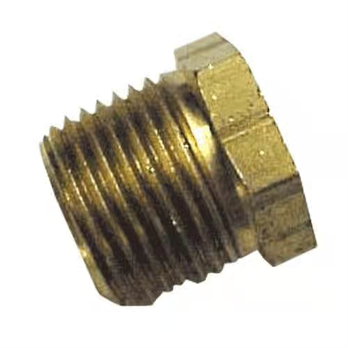 Plug- Pipe Hex Head 1" Brass