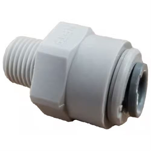 Push Lock Straight Adapter - 1/4"PT x 1/4"M Plastic