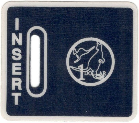 Decal - "Insert $1" Black