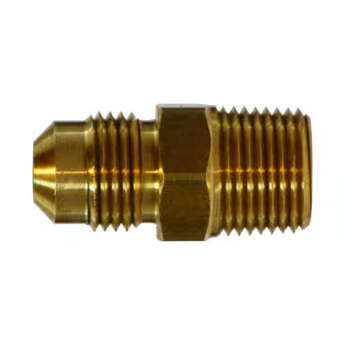 Adaptor - 45 deg 1/2" Flare x 3/8" Male Brass