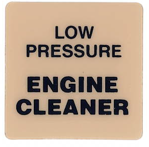 Decal - Bay Function Insert - LP Engine Cleaner