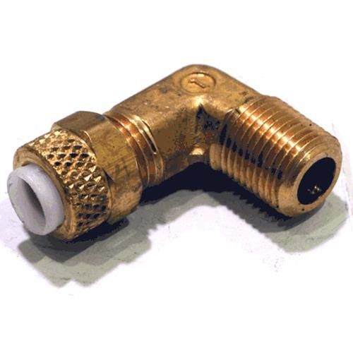Elbow Fitting - 1/4" T X 1/8" M - Brass