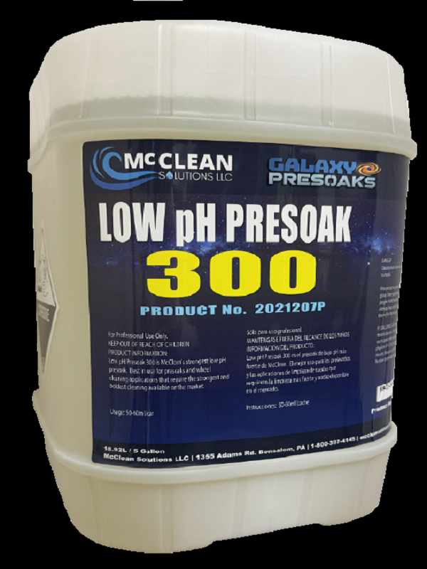 Pre-Soak - Low pH 300 5-Gallon (18.93L) MCCLEAN