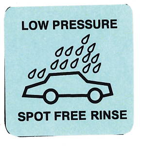 Decal - Bay Function Insert - LP Spot Free Rinse