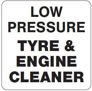 Decal - Bay Function Insert - LP Tire & Engine Cleaner