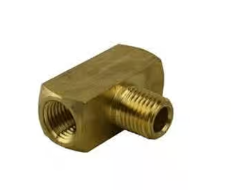 Male Branch Pipe Tee - 1/4"M drop - 2 x 1/4"F - Brass