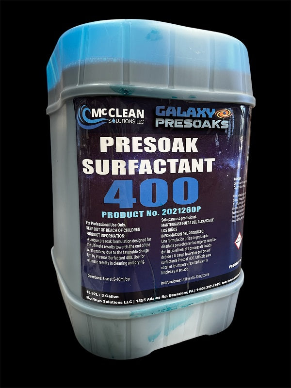 Pre-soak - High pH Surfactant 400 5-Gallon (18.93L) MCCLEAN