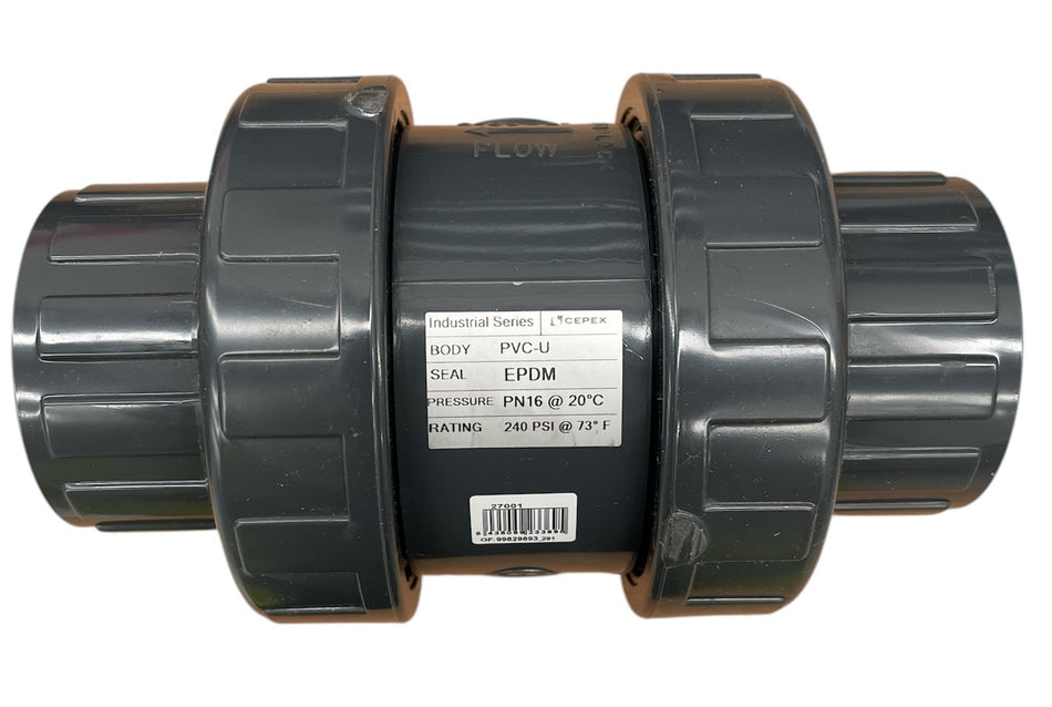 Valve - Check Ball - 2” PVC Union