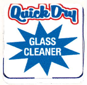 Decal - Vendor Insert - Quick Dry Glass Cleaner